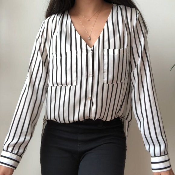 H&M Button-down Striped Shirt - Picture 8 of 9